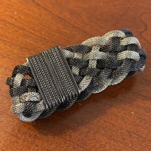 Gunmetal Mesh Magnetic Cuff Bracelet